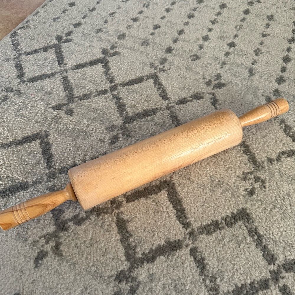 Large Vintage Vic Firth Mfg Inc. Solid Maple Rolling Pin 21” Made in Maine USA